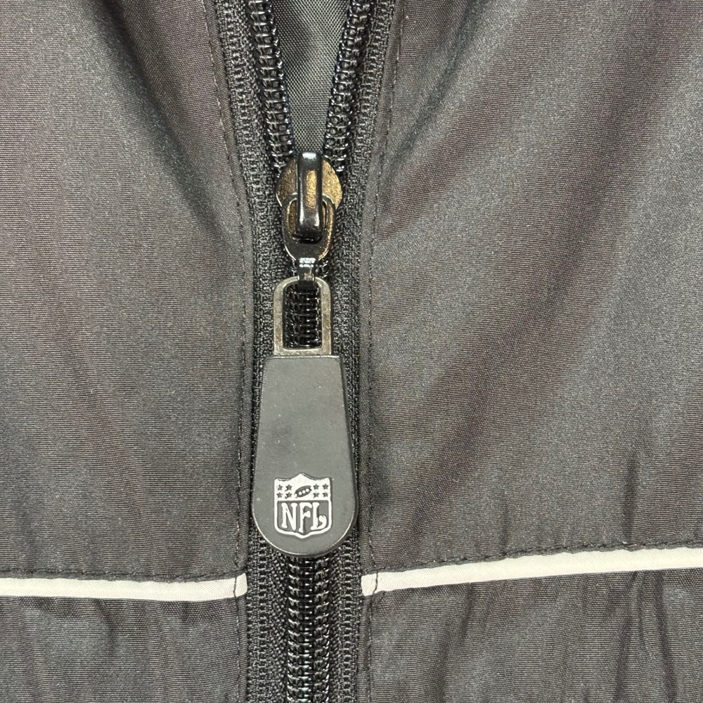 Vtg Reebok Men's Carolina‎ Panthers NFL SI Windbreaker Jacket Black Gray Sz XL - Picture 11 of 12